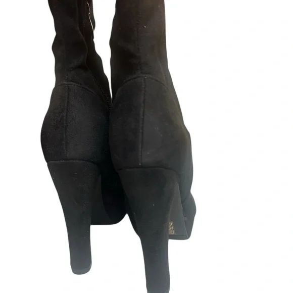 NWT Dream Pair Highplat Black Chunky thigh High Over the Knee Women's Boots 6 - Picture 6 of 12